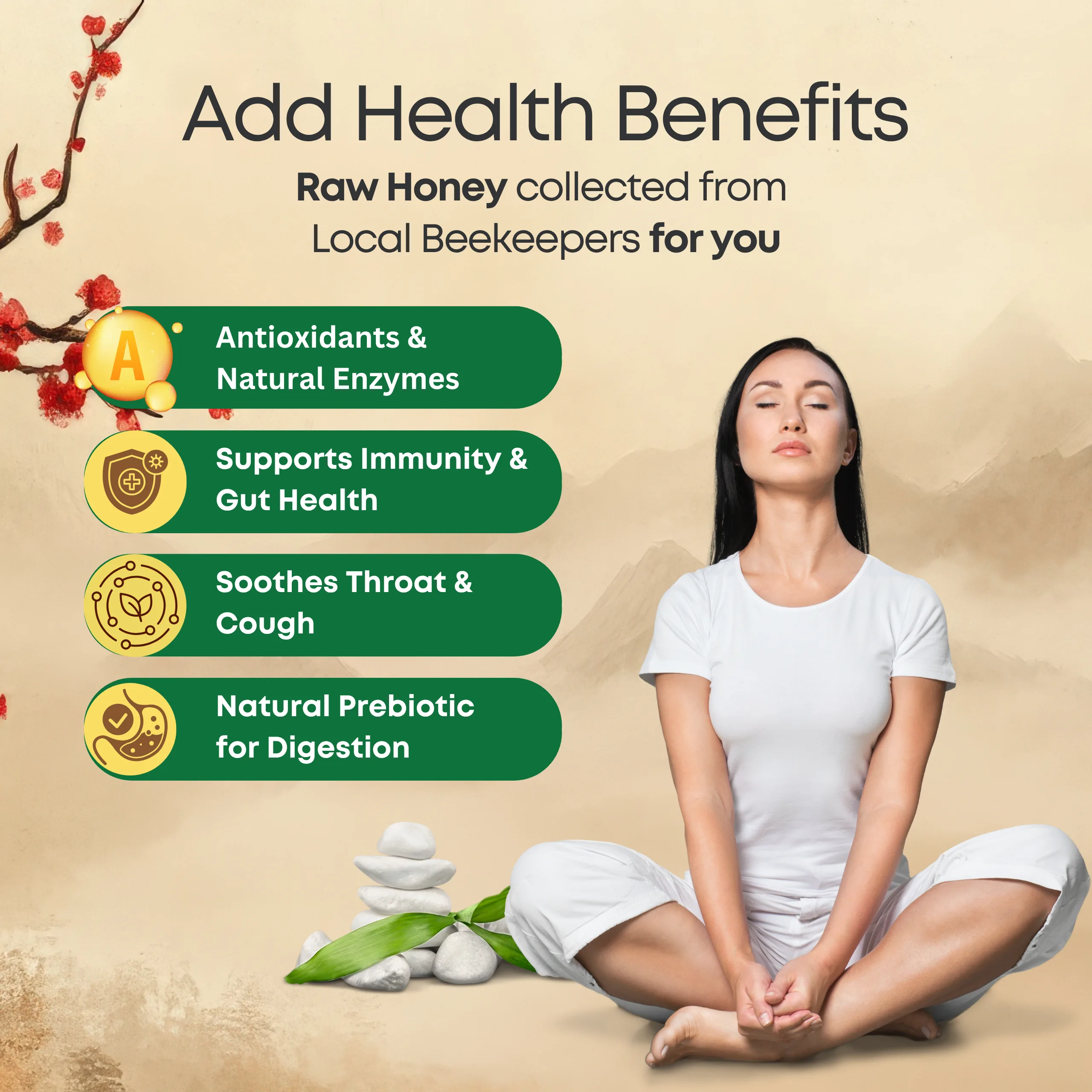 Himritva Himalayan multi-floral raw honey with natural enzymes and nutritional benefits