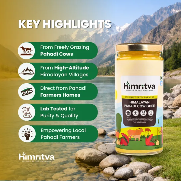 Himalayan Pahadi Cow Ghee | Straight from Pahadi Farmers | Himritva