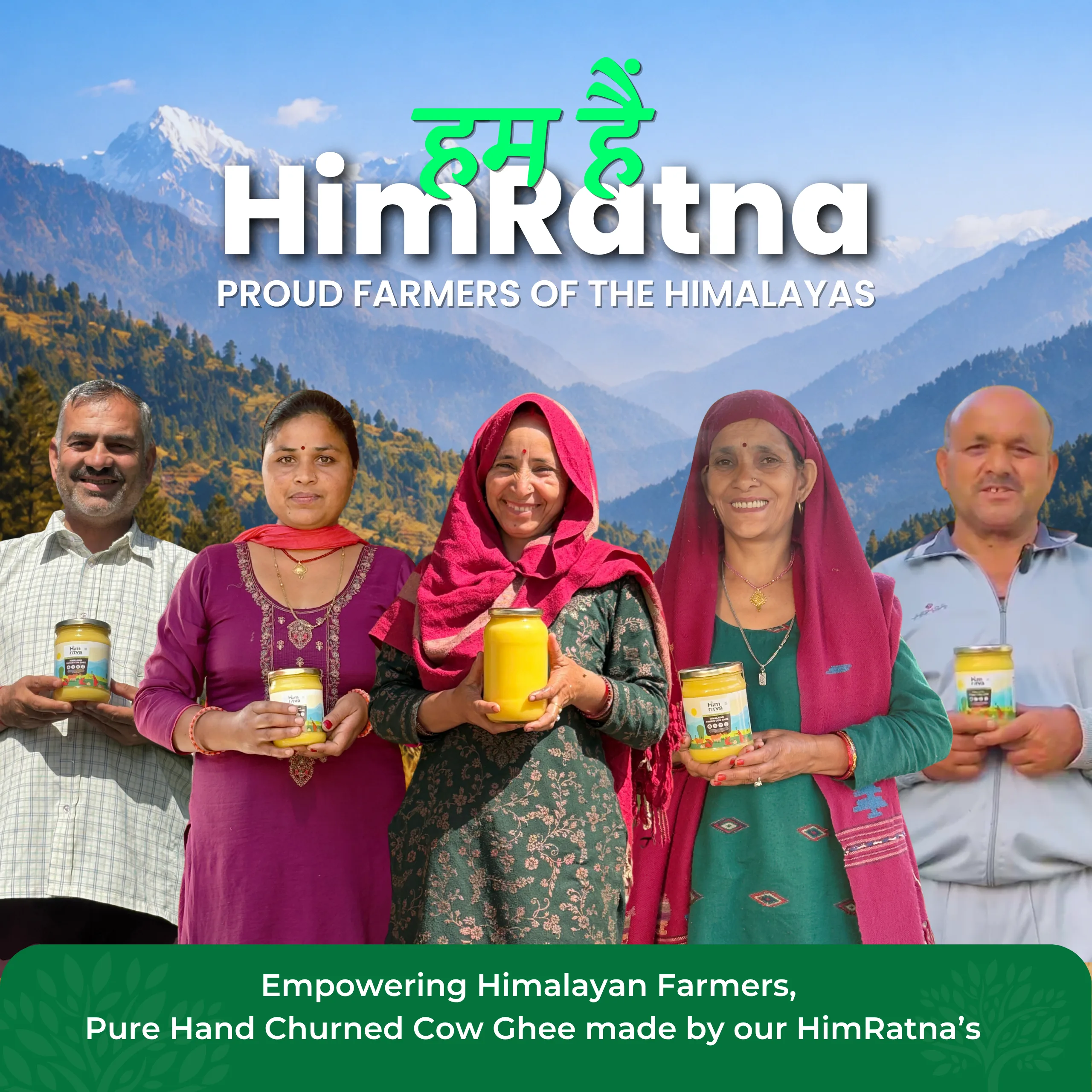 HimRatna Pahadi farmers with Himritva Himalayan Pahadi Cow Ghee