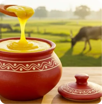 Traditional ghee jar