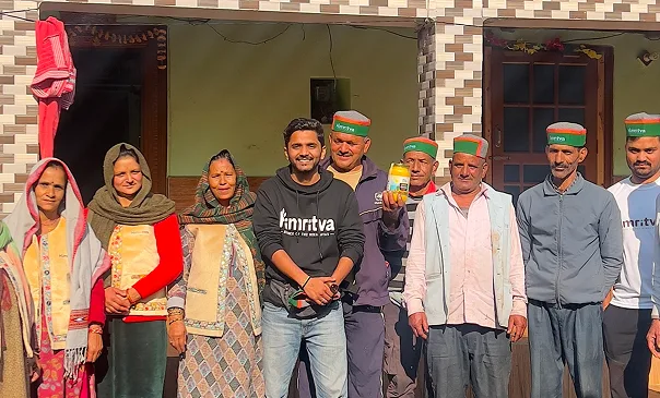 Himritva community members standing together